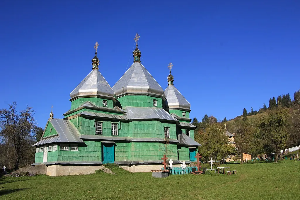 Дерев'яна церква Св. Василя 1877р. с. Конятин