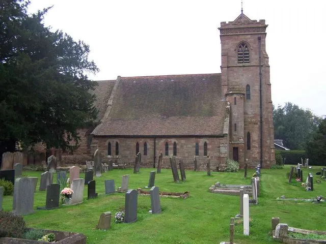 Nave and west tower of St Cuthbert's parish church, Donington, Shropshire, seen from the north