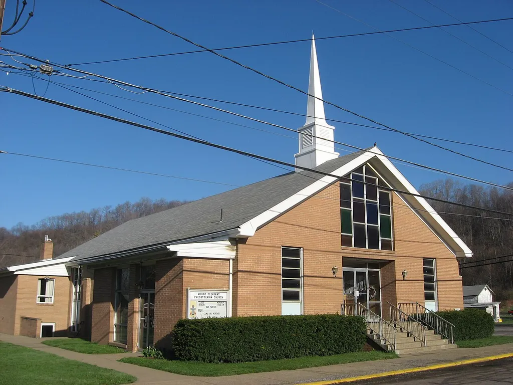Mount Pleasant Presbyterian Church, located at 718 Market Street (Pennsylvania Route 551) in Darlington, Pennsylvania, United States.