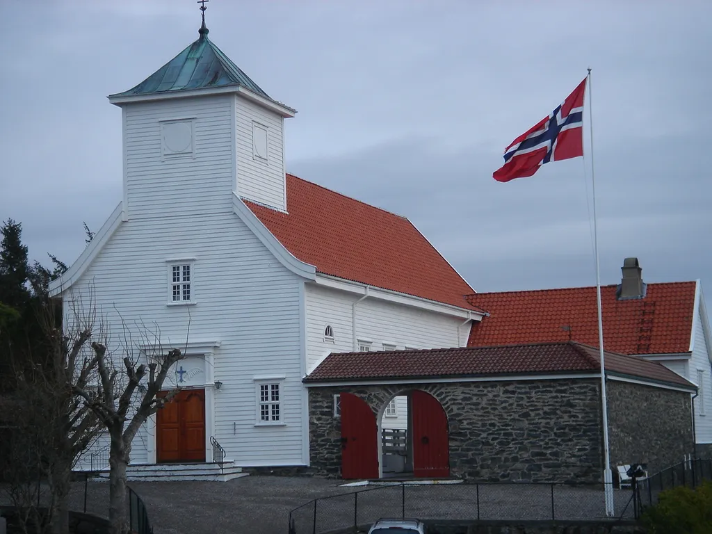 Blomvåg church in Øygarden, Norway