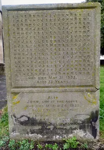 Gravestone of John Renie in Churchyard of Church of St. Mary