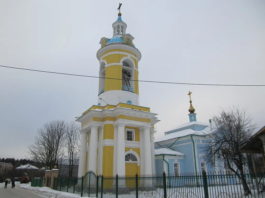 Church of the Holy Virgin in the Petrovsky-Knyazhischeve, Naro-Fominsk district, Moscow region.