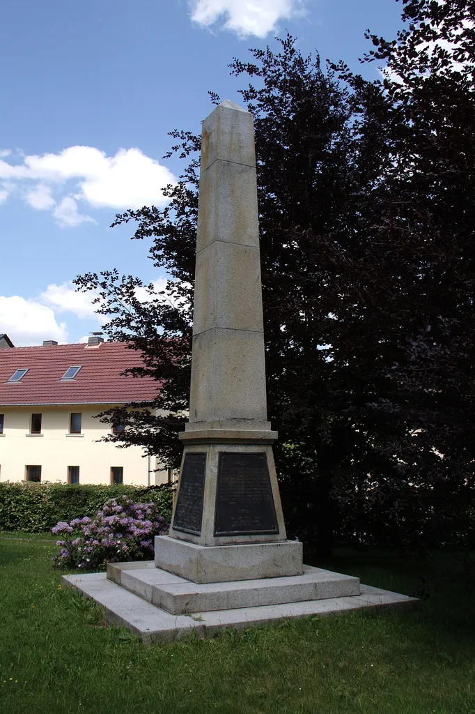 Denkmal an der Kirche Gaußig (Gemeinde Doberschau-Gaußig)