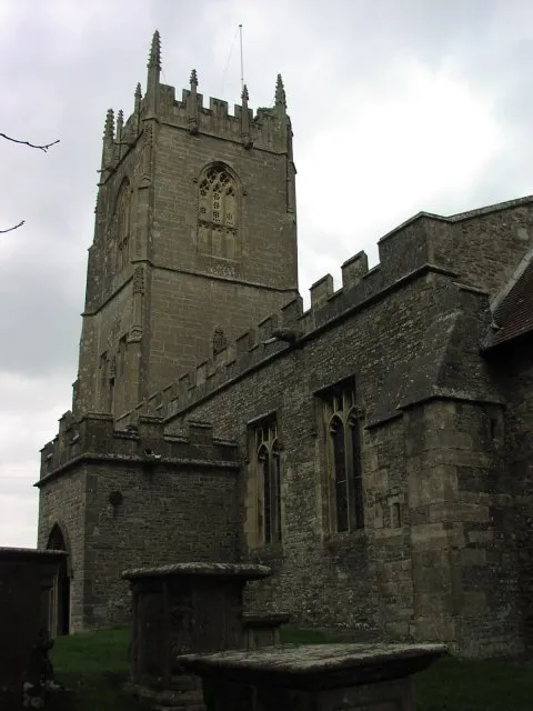 Part of Holy Trinity parish church, Wickwar, South Gloucestershire, seen form the southeast