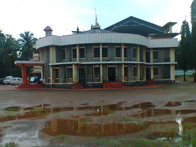 A side view of Little Flower Forane Church, Nilambur.
