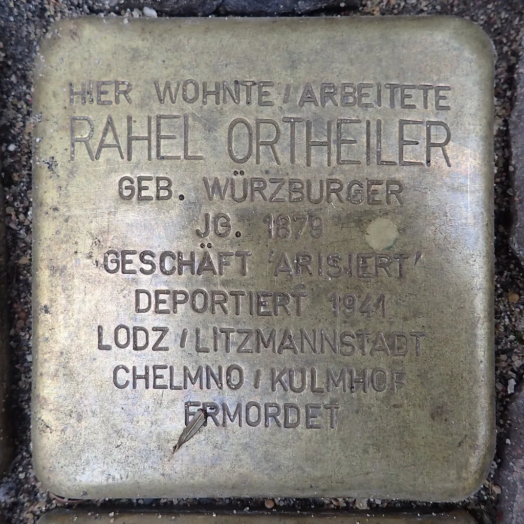 Stolperstein Bochum Lothringer Straße 7 Rahel Ortheiler