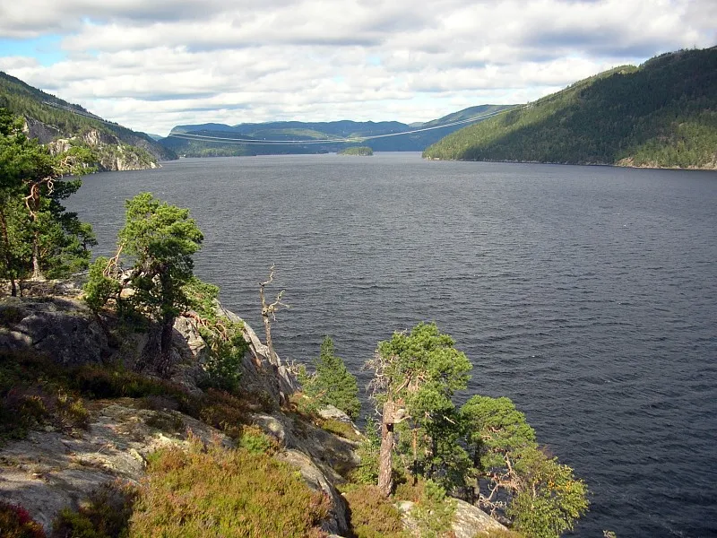 Lake Tinnsjå (Tinnsjø, Tinnsjøen) in Norway