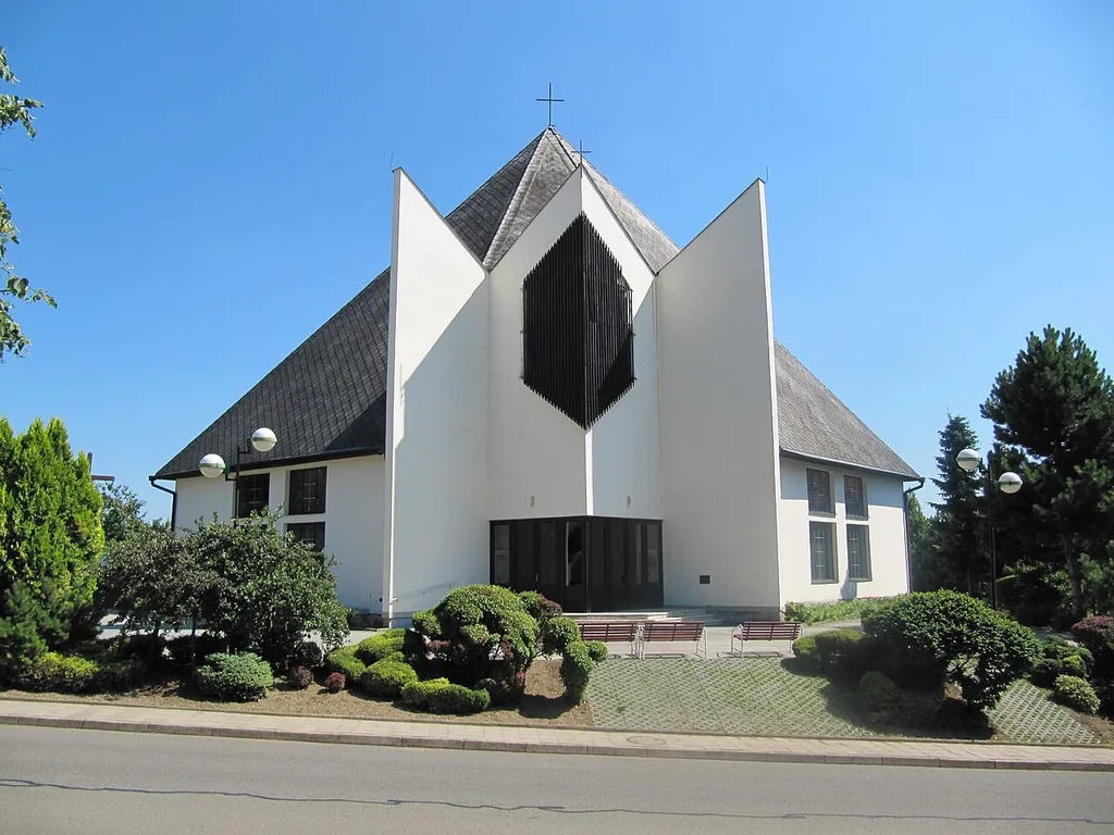 Starý Poddvorov in Hodonín District, Czech Republic. St. Martin-church.