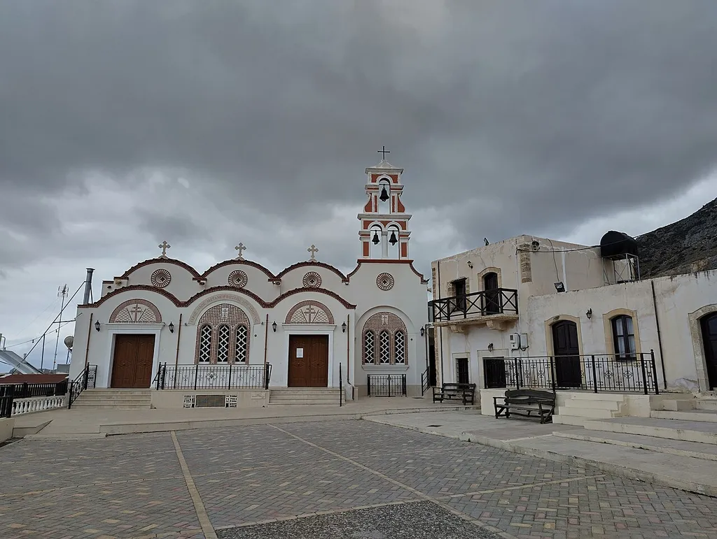 Metamorfosi tou Sotiros church, Piskopiano, Crete, Greece.