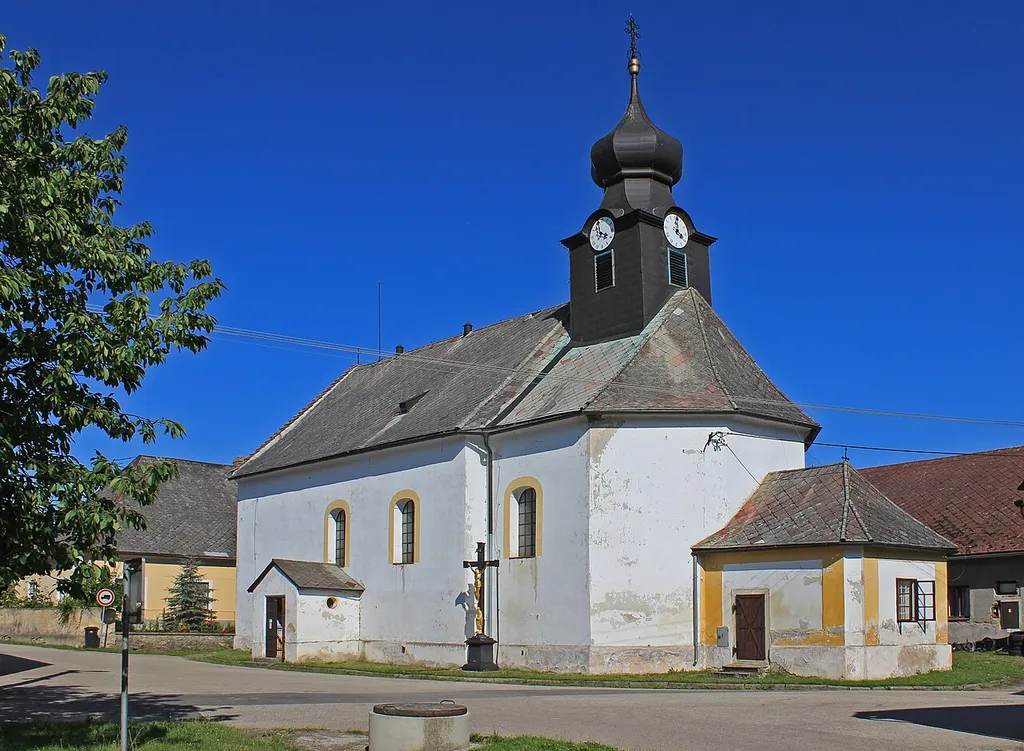 Church in Člunek, Czech Republic.