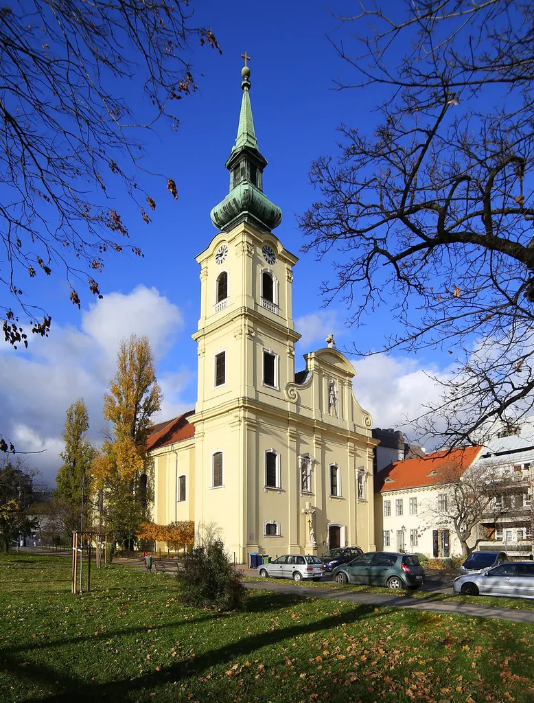 The Church of Saint Catherine of Alexandria, the Roman Catholic parish church of Tabán, Castle District, Budapest