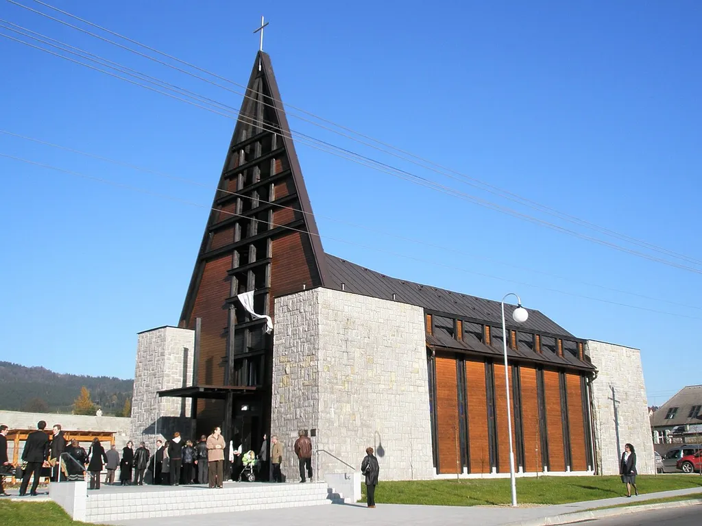 Lutheran church in Písek in the day of its consecration