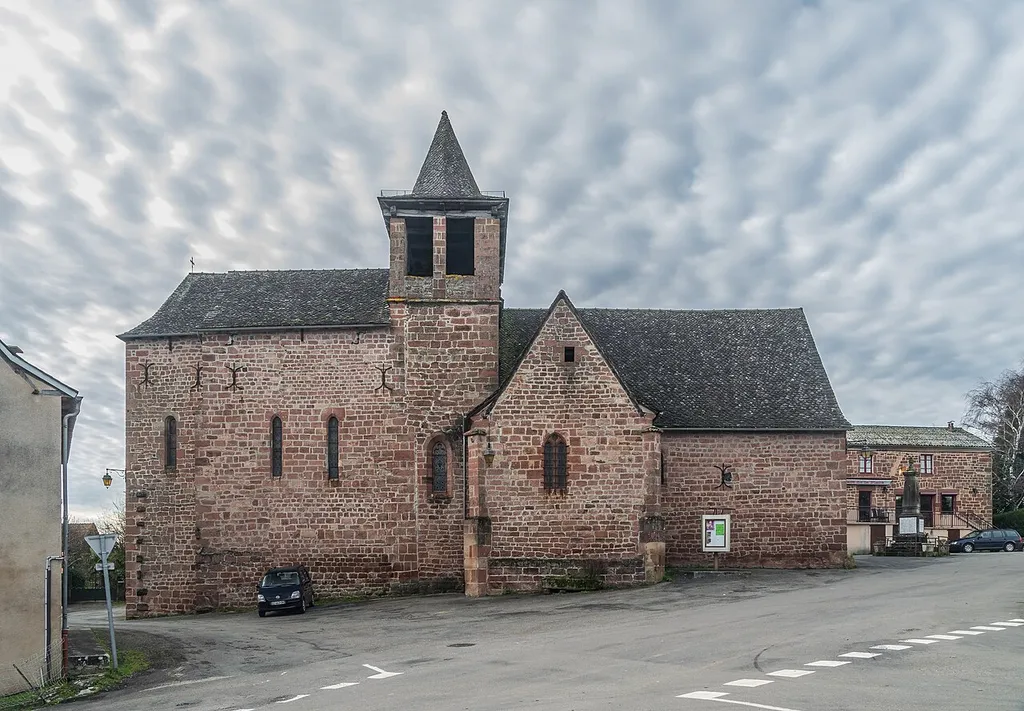 Saint Hilary Church of Pruines, Aveyron, France