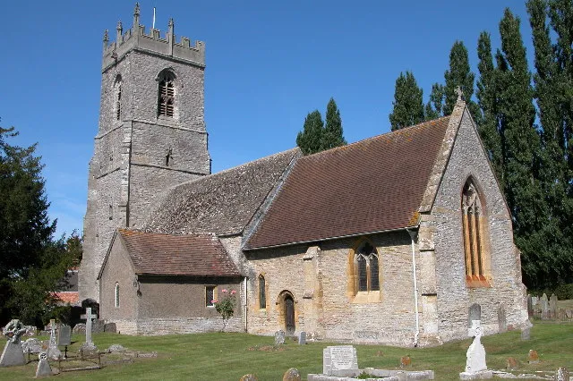 St Andrew's parish church, Cleeve Prior Church, Worcestershire, seen from the southeast