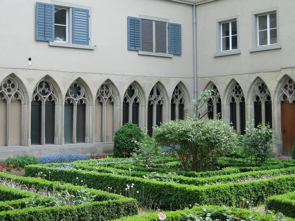 Kreuzgang des ehemaligen Barfüsserklosters in Zürich, Südecke