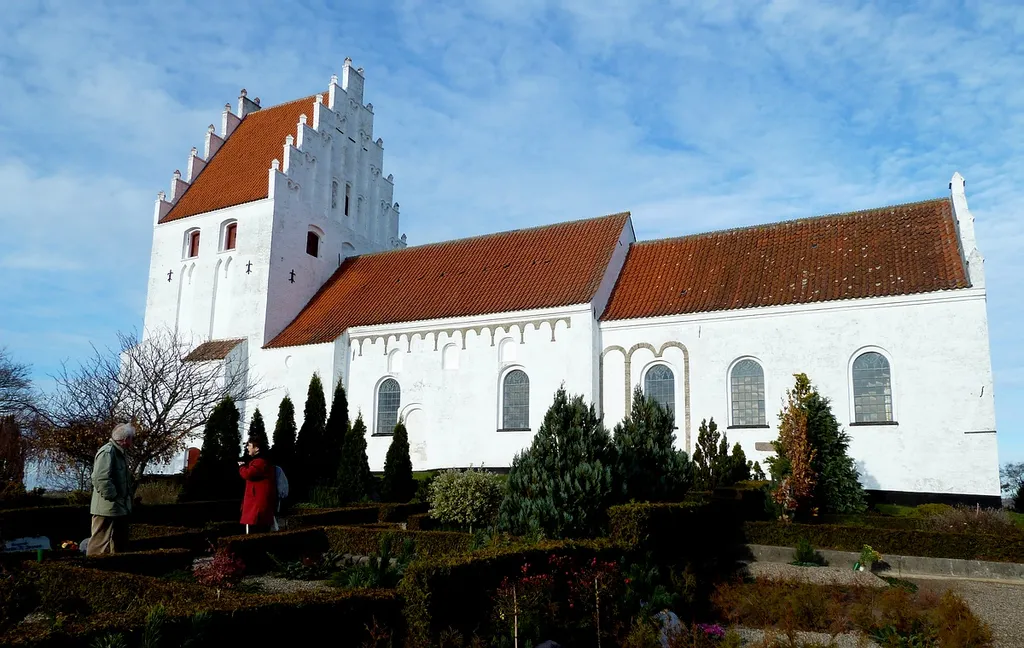 Jærum Church at Assens on the island of Funen, Denmark