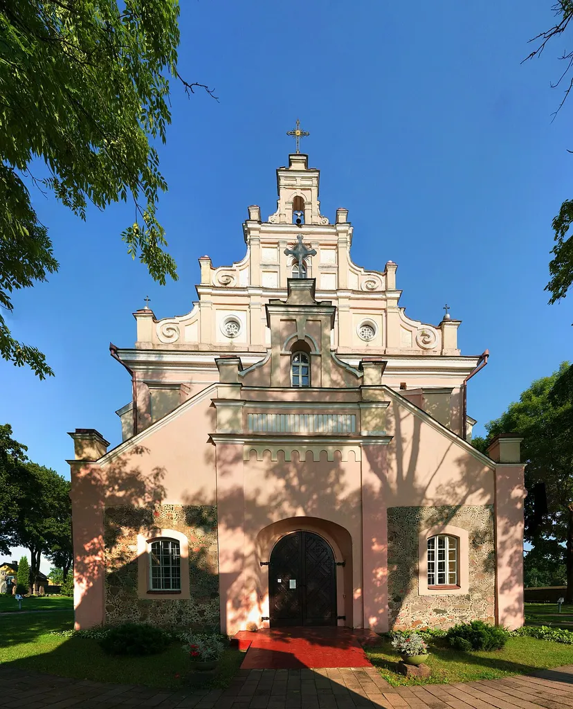 Church of the Assumption of the Blessed Virgin Mary in Merkinė, Lithuania.