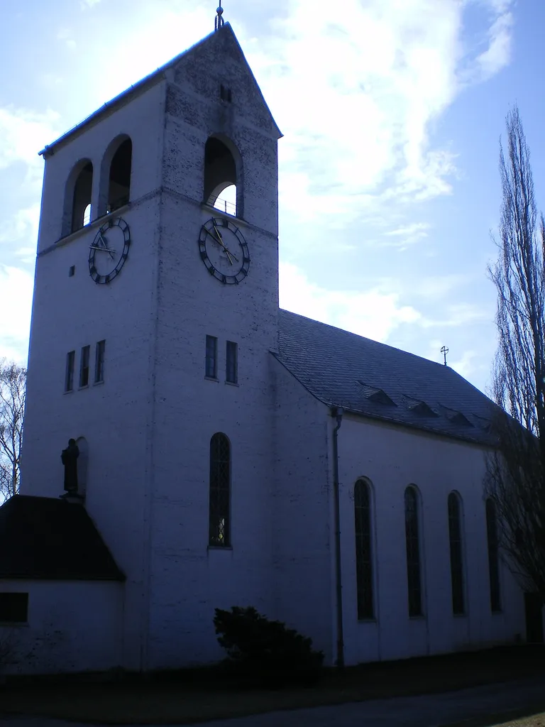 Luther church, built in 1937, in Crimmitschau near Zwickau
