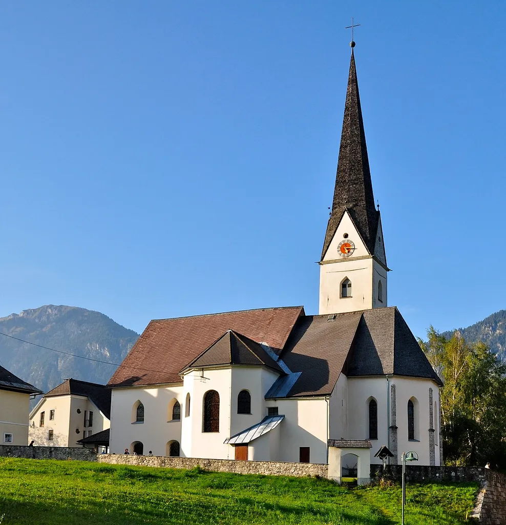 Parish church Saint Stephanus in Sankt Stefan, municipality Sankt Stefan im Gailtal, district Hermagor, Carinthia, Austria
