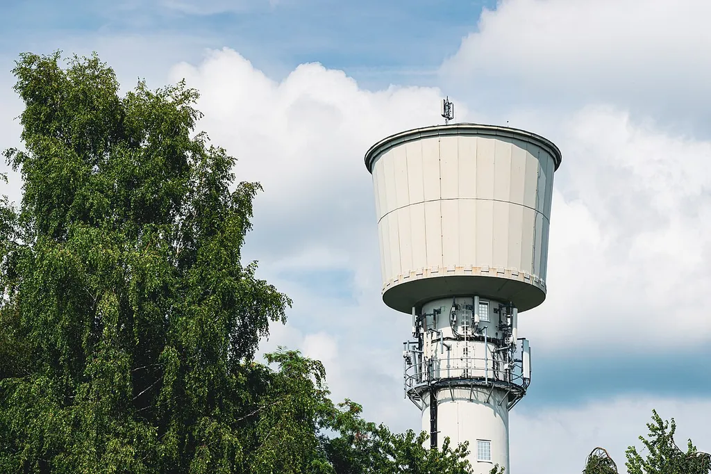 The water tower at the Steinacker in Bischmisheim, Saarbrücken.