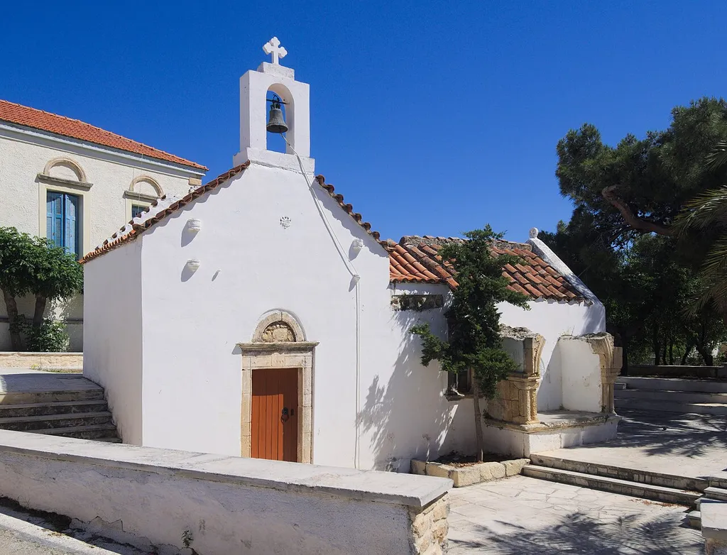 The 15th century church of saint Athanasius, at Lithines.