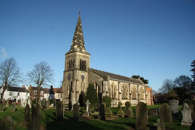 St.James' church, Rawcliffe, East Riding of Yorkshire, England.By W.Hurst and W.B.Moffatt of Doncaster in 1842, with chancel and vestry of 1910