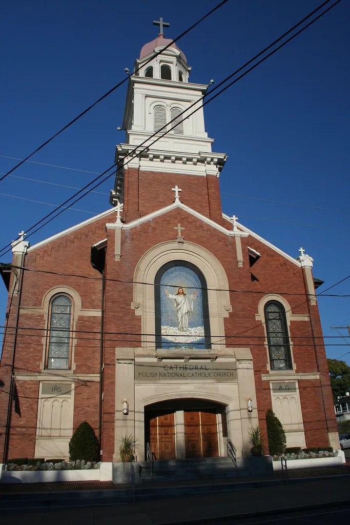 St. Stanislaus Cathedral in Scranton, Pennsylvania. St. Stanislaus serves as headquarters for the Polish National Catholic Church.