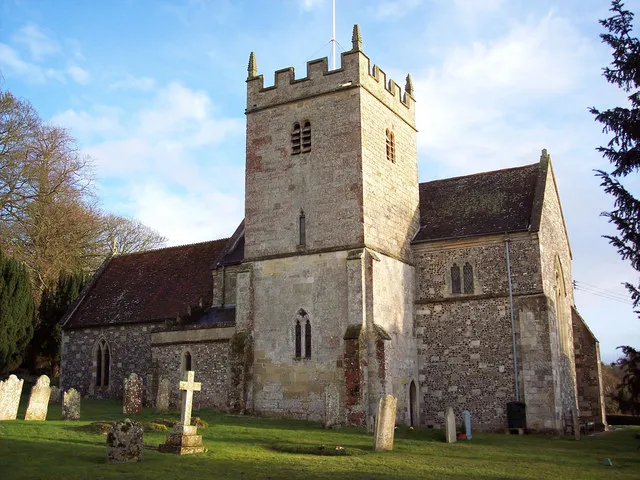 St Mary's parish church, Stapleford, Wiltshire, seen from the northwest