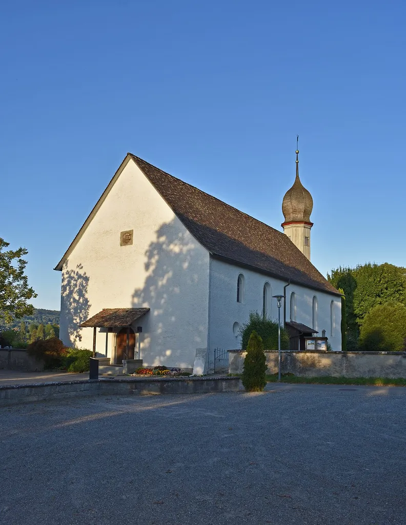 Exterior of St. John Church, Stein am Rhein, Schaffhausen, Switzerland
