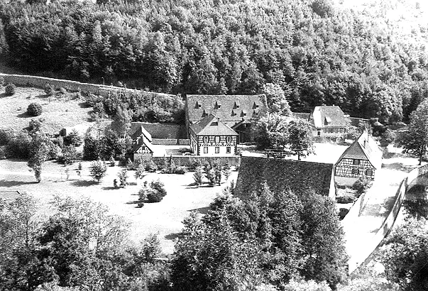 Wildberg - die Klostermühle vom Schlossberg aus gesehen