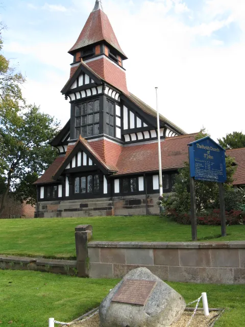 St John's parish church, The Avenue, High Legh, Cheshire, seen from the southwest