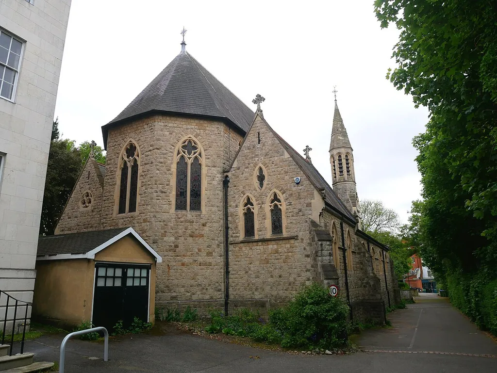 A view of the Church of Saint Mary in Blackheath from the northeast.
