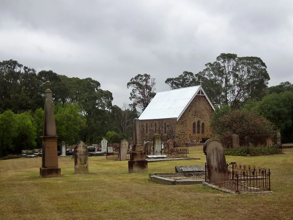 St James Anglican Church - Luddenham NSW. Built 1870-71. Located on The Northern Rd, Luddenham New South Wales.
