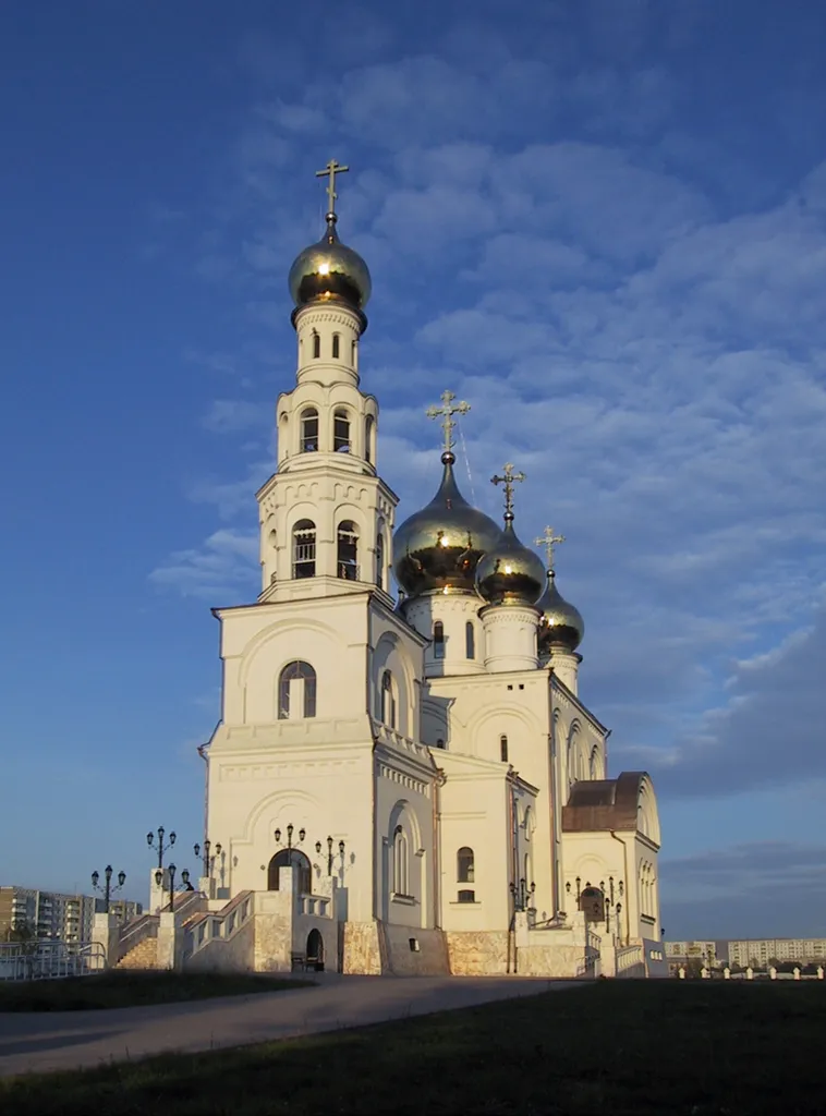 Orthodox cathedral of the Transfiguration of Christ in Abakan