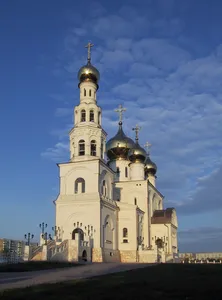 Orthodox cathedral of the Transfiguration of Christ in Abakan