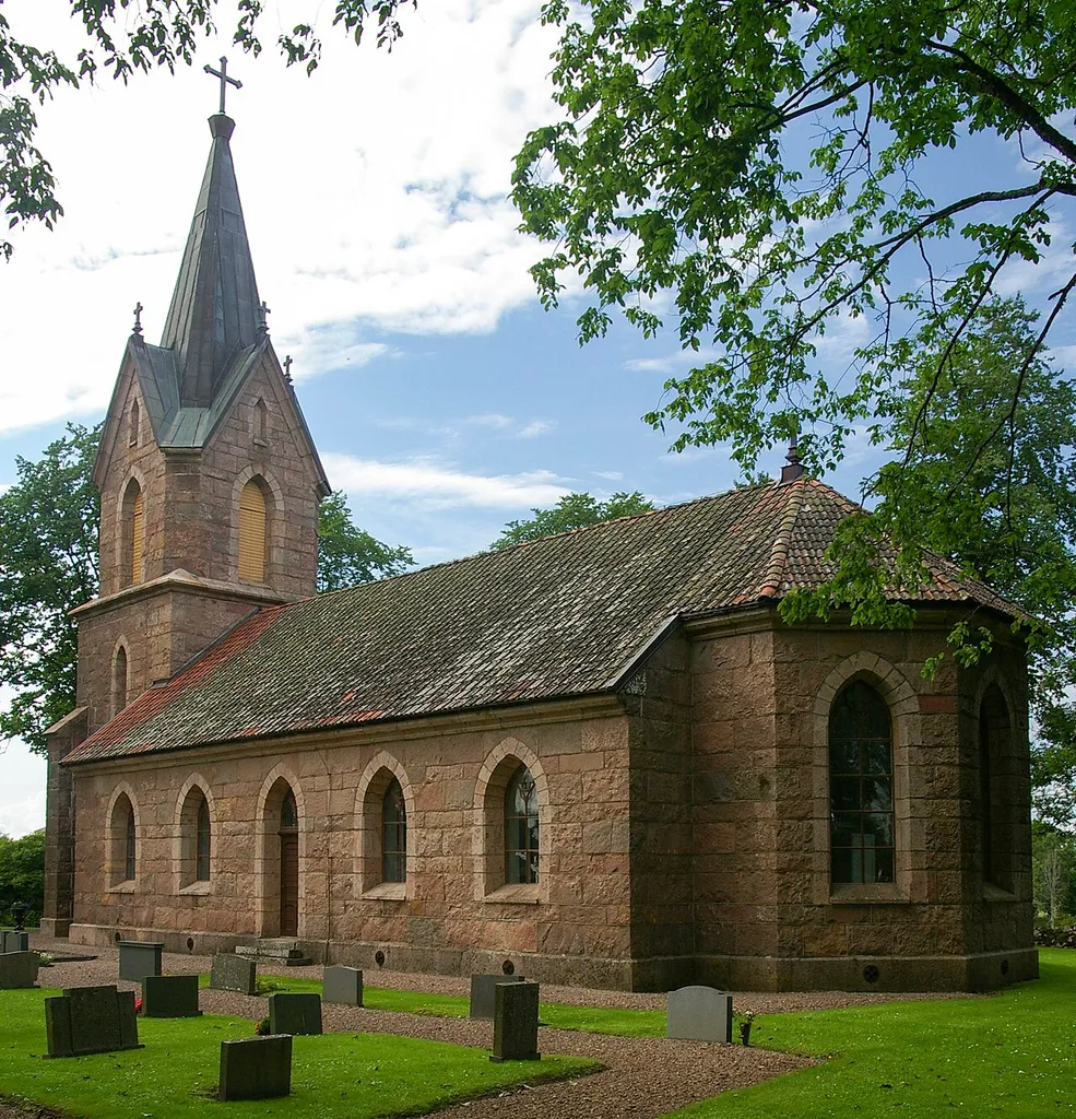 Vistorps kyrka (Swedish:Church of Vistorp) in Västergötland, Sweden.