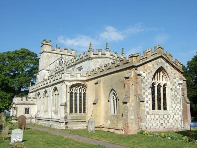 St. Giles, Totternhoe. Quite a grand looking church this with its battlements and side aisles. See also 193748. More about Totternhoe and its church can be found here http://www.british-history.ac.uk/report.asp?compid=42463