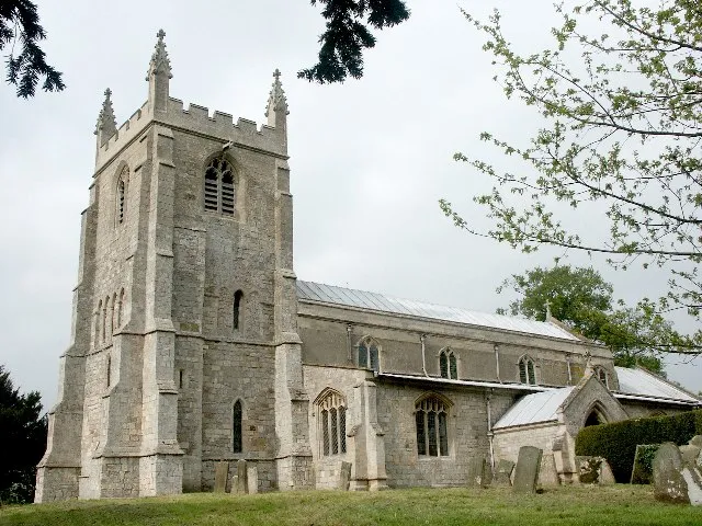 St Mary's parish church, Wainfleet St Mary, Lincolnshire, seen from the southwest