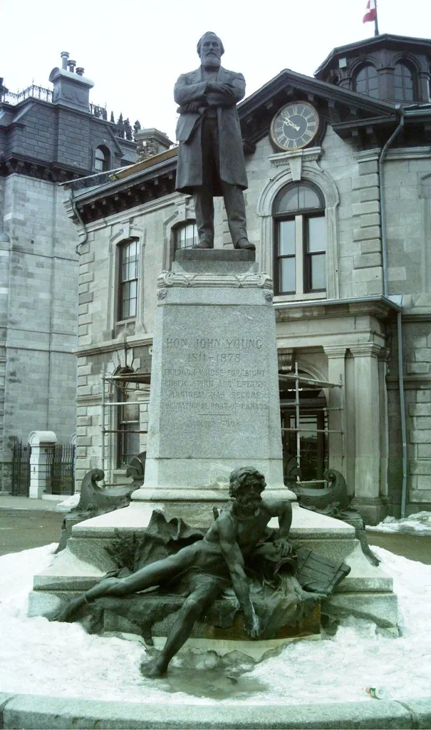 John Young's monument, Old Montreal.