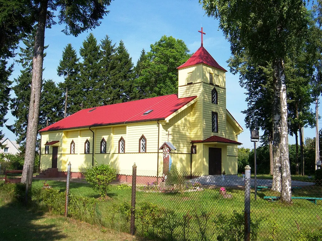 Plikiai Catholic church, Klaipėda District. Lithuania