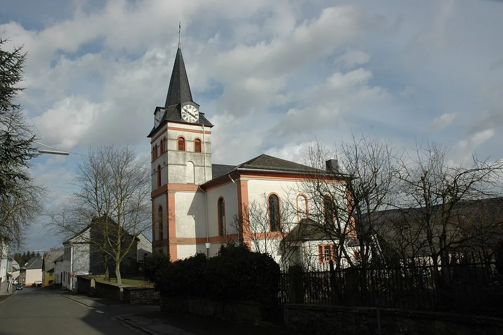 Ellern, a village in the Hunsrück landscape, Germany.
