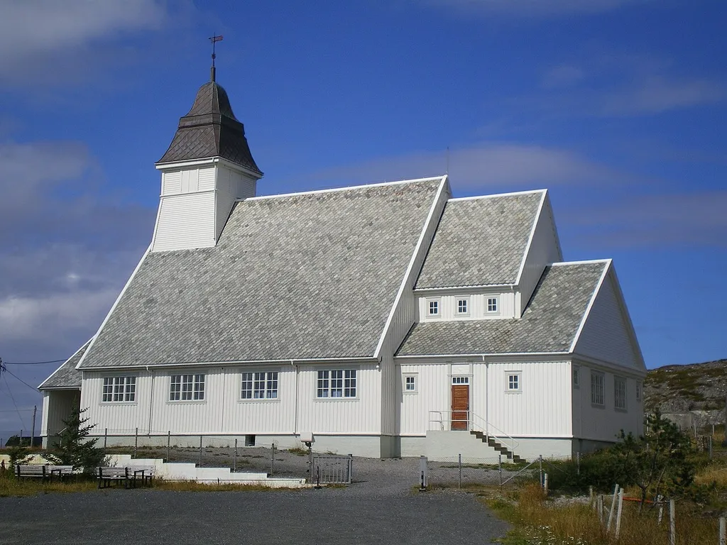Brattvær church at Smøla, Møre og Romsdal, Norway.