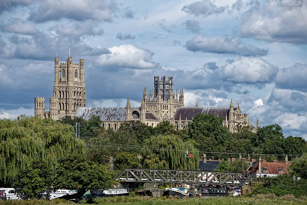 Ely, Cathedral of the Holy Trinity, view from the South East, East Cambridgeshire