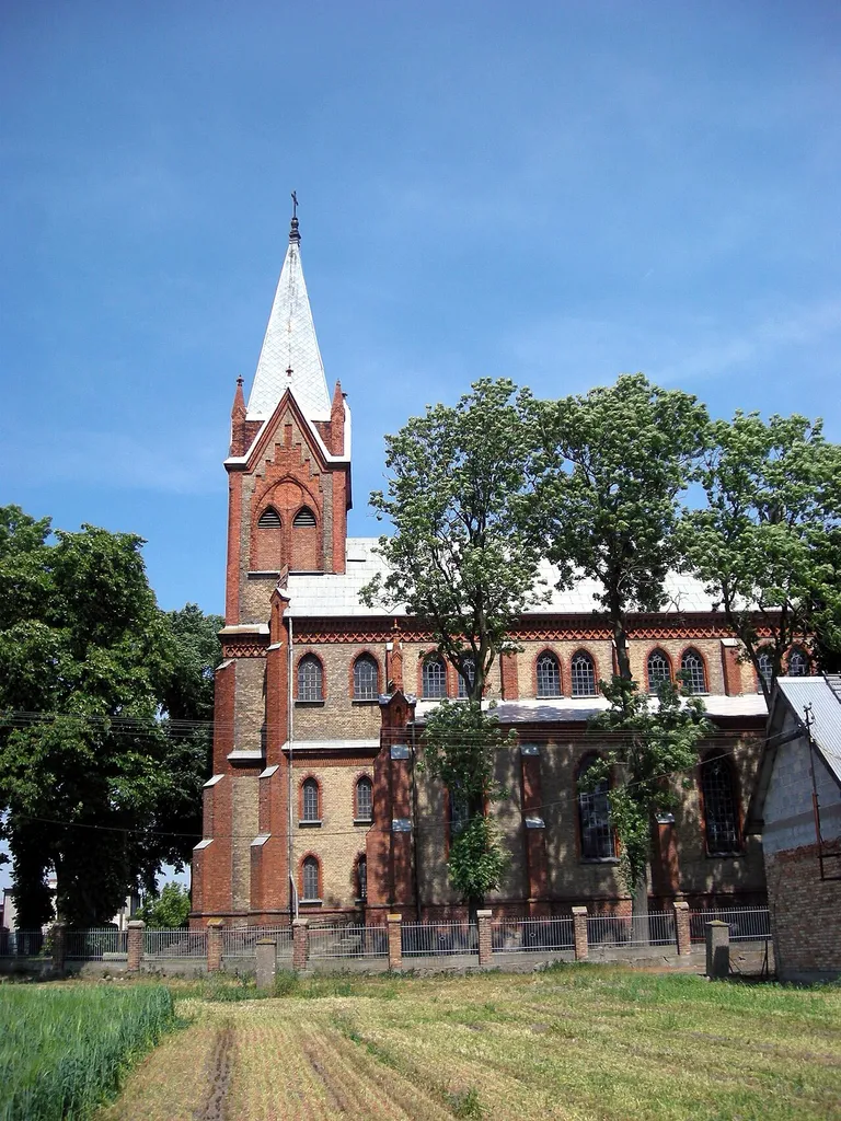 The church in Koneck, Poland.