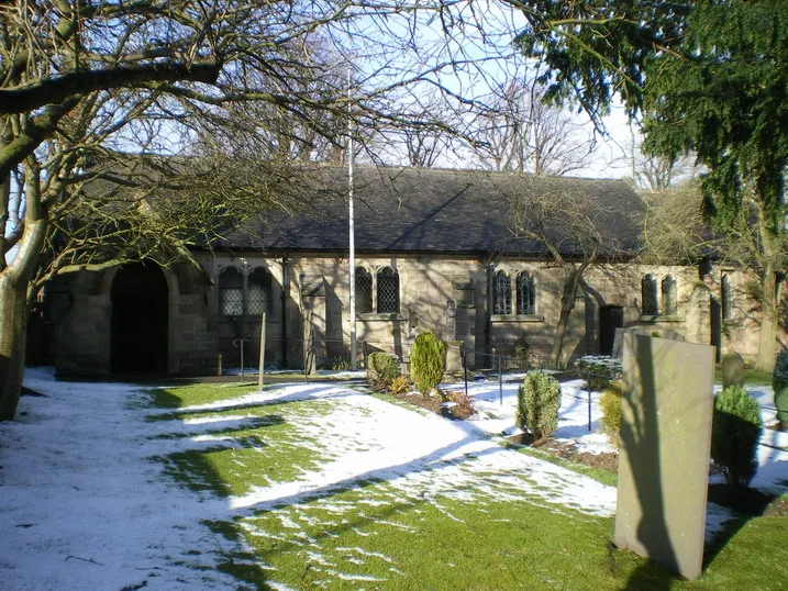 All Saints' parish church, Turnditch, Derbyshire, seen from the south