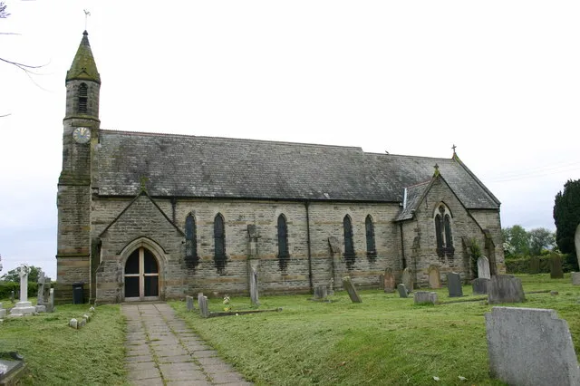 Parish church of St John the Evangelist, Dalton, Hambleton, North Yorkshire, seen from the south