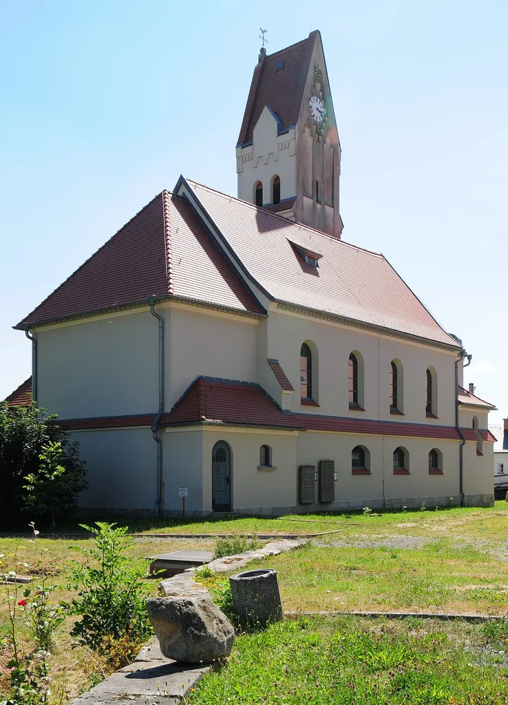 municipality of Bad Brambach, protestant church Saint Mary of Schönberg am Kapellenberg (district Vogtlandkreis, Free State of Saxony, Germany)