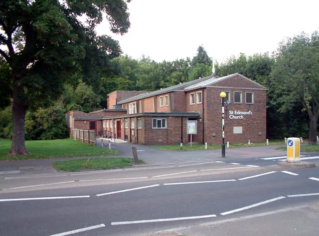 St Edmund's Church, Riddlesdown CR2. In A2022 Mitchley Avenue. Built 1955.
