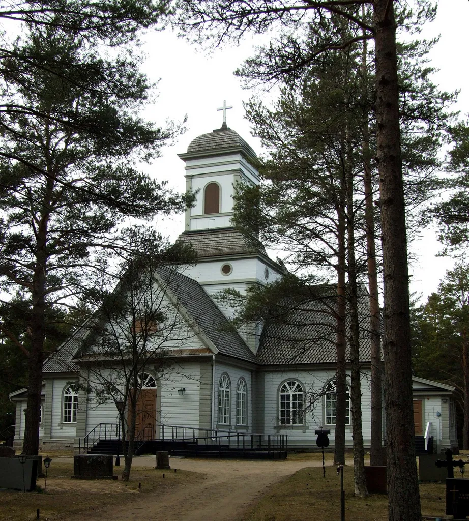 Siikajoki church, Finland. The church was built 1701 and renewed 1852.