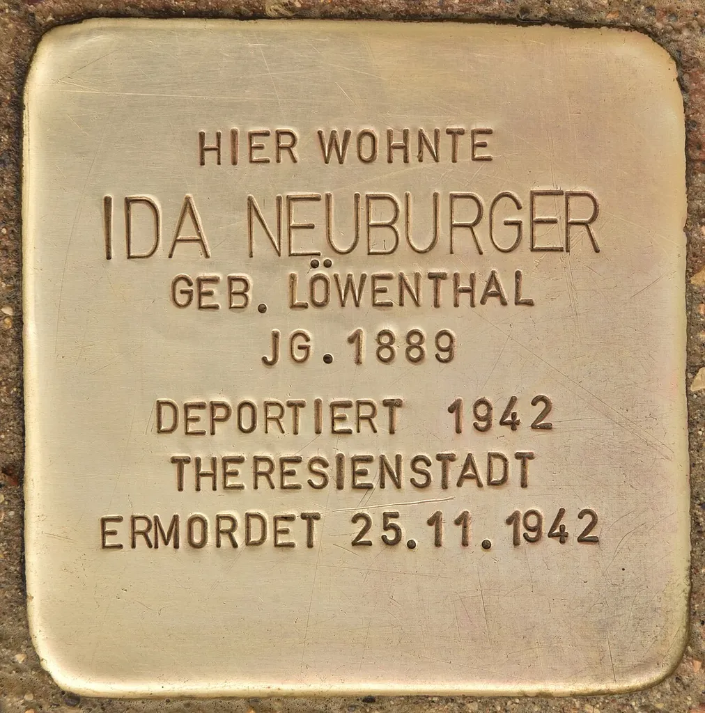 Stolperstein für Ida Neuburger
